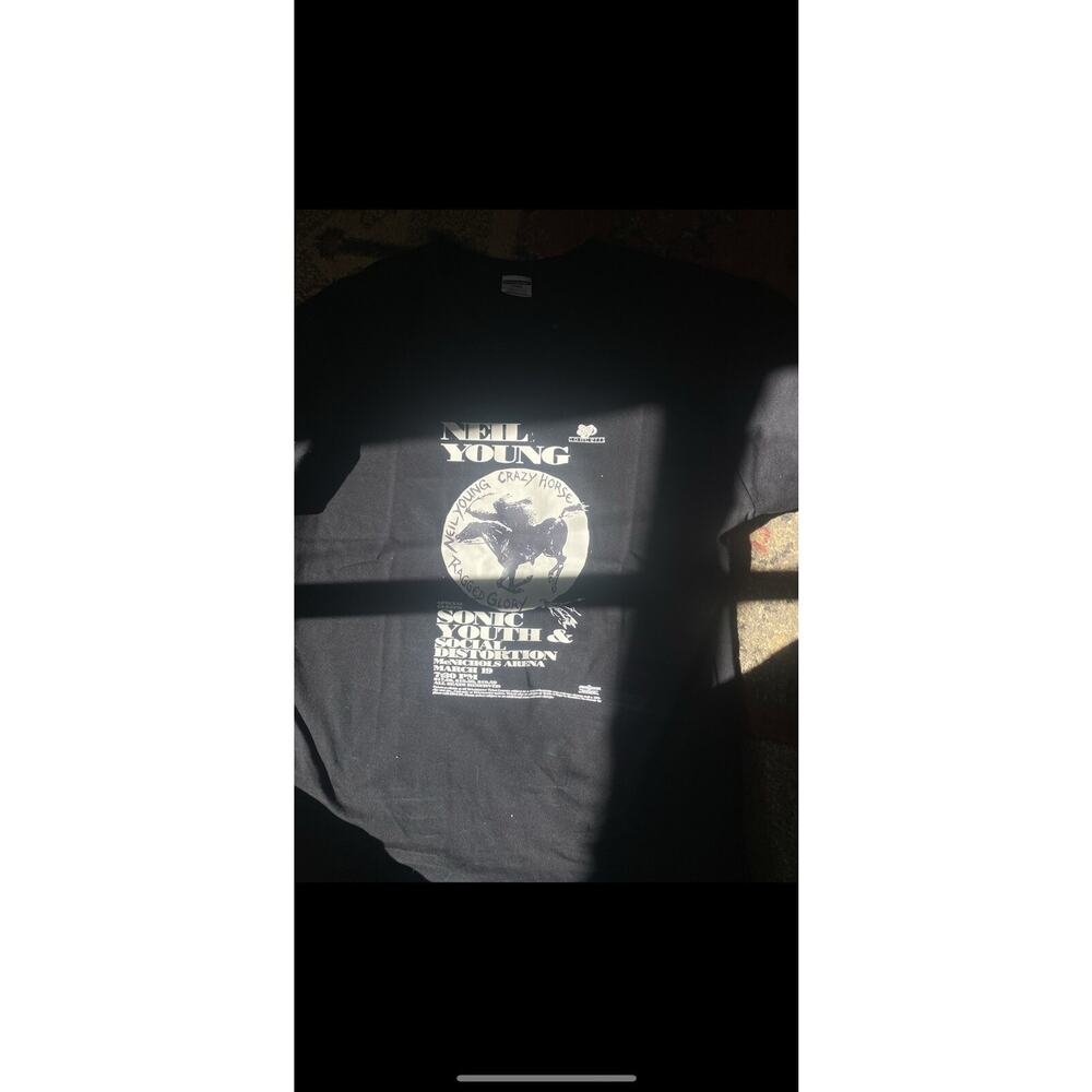 Vintage Neil Young People Social Distortion Sonic Youth Band Tshirt Free Tee XL - Picture 4 of 6